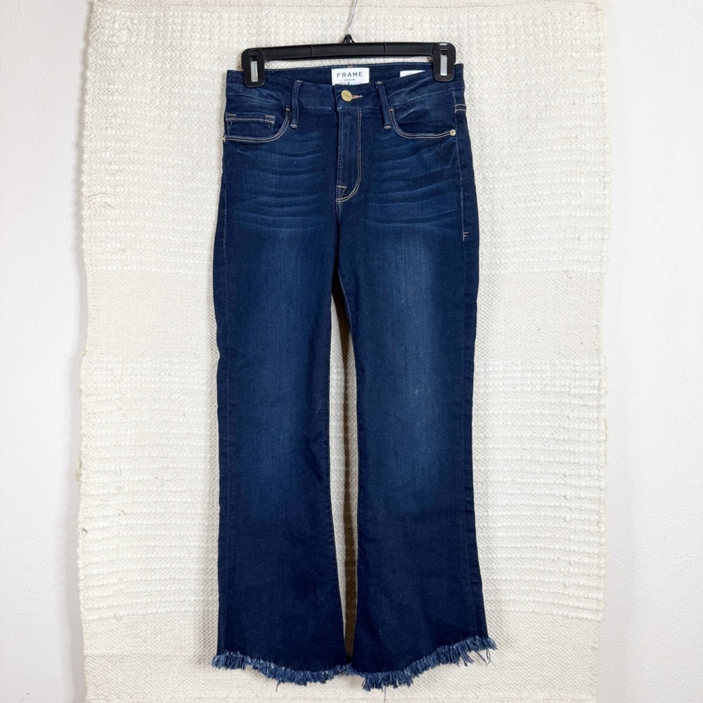 FRAME Andover Road wash Le Crop Mini Boot jeans SIZE 24